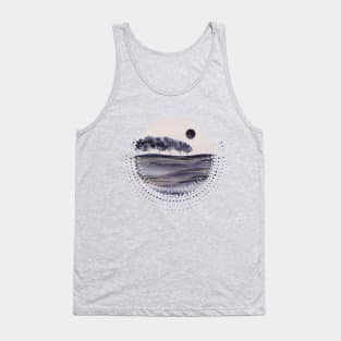 Watercolor Abstract landscape v Tank Top